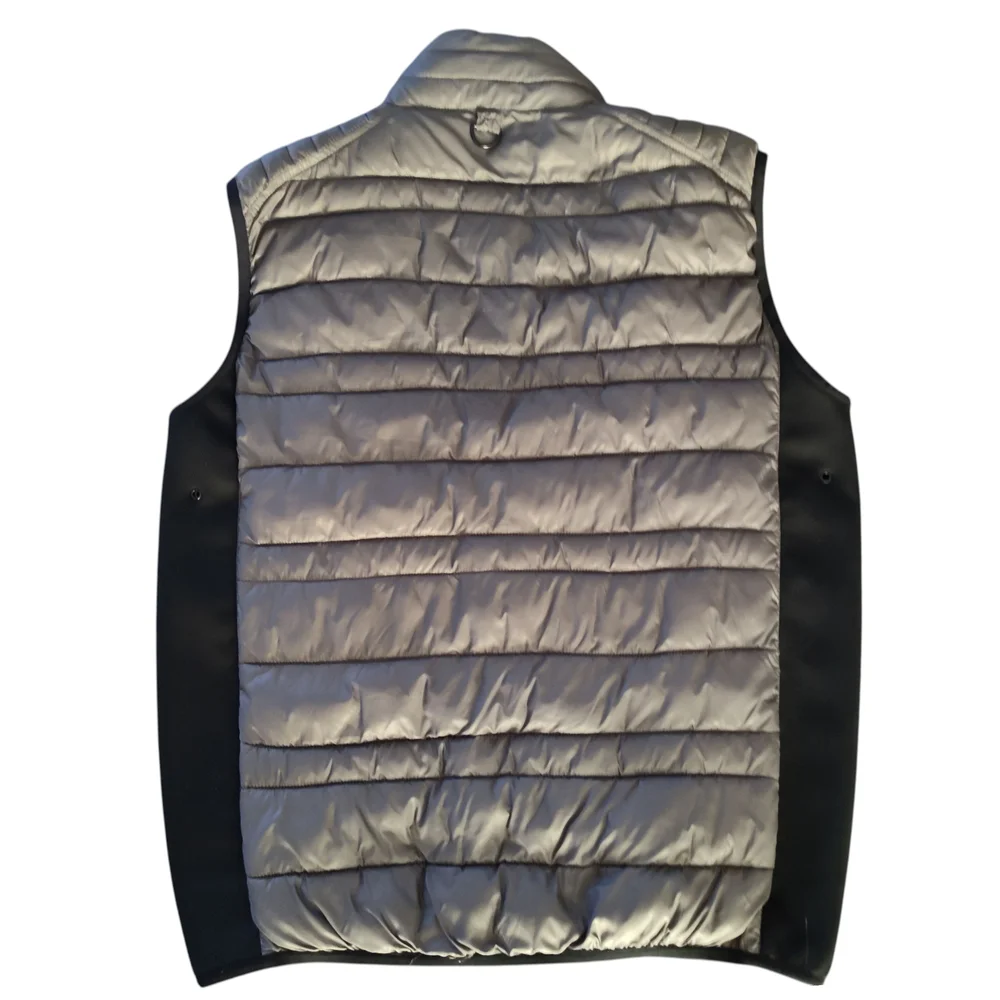 Oversized Jean Baptiste Gray/ Black Puffer Vest Mens Size Small - Picture 5 of 8